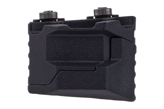 The Strike Industries Stacked Angled Grip with Cable Management System is a modular M-LOK mounted grip system that allows for user customization.